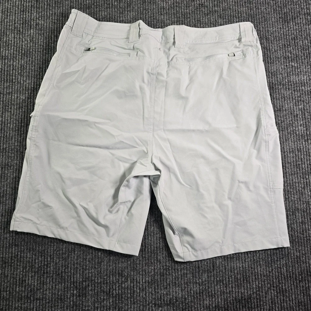 Fintech Submariner‎ Woven Shorts Mens XXL  Gray 4-Way Stretch Waistband Comfort